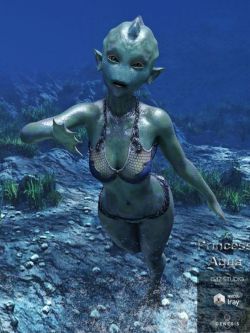 48401 奇怪的生物 Princess Aqua for Genesis 8 Female