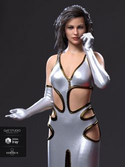 59679 服装 dForce Starlet Dress for Genesis 8 Female
