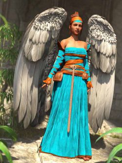 86809 服装 纹理 dForce Angeloi Outfit for Genesis 8 and 8.1 Females