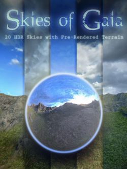 59387 灯光 Skies of Gaia - 20 8k HDRI Skies with Pre-Rendered Terrain for Ira