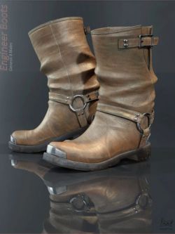 54849 鞋子 Engineer Boots for Genesis 8 Male