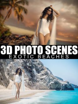 63699 场景 背景 异国海滩 3D Photo Scenes - Exotic Beaches
