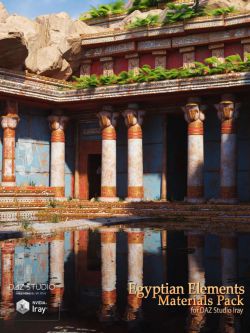 83445 场景 纹理 Egyptian Elements Materials Pack