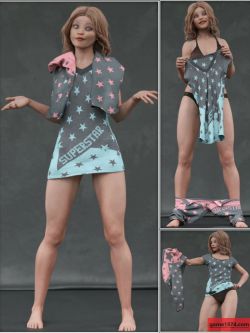 79973 服装 和姿态 Everyday 2 Daily Poses and Clothes Vol.3 for Genesis 8...