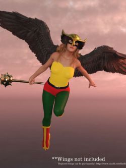 人物 Hawkgirl Outfit For G8F