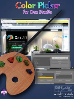 23386 插件 拾色器 Color Picker for Daz Studio