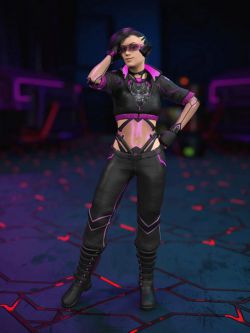 71687赛博朋克服装  Cyberpunk Outfit for Genesis 8 Female(s)