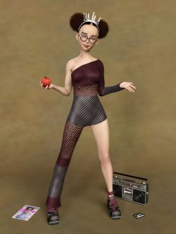 69067 服装 复古紧身连衣裤 dForce Retro Catsuit for Genesis 8 Female(s)