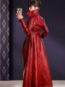 153572 服装  Trench Coat dforce outfit for Genesis 8 & 8.1 Females