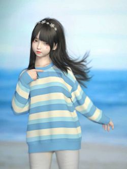 88032 服装 dForce SU Sweater Suit for Genesis 8 and 8.1 Females and Genesis 9