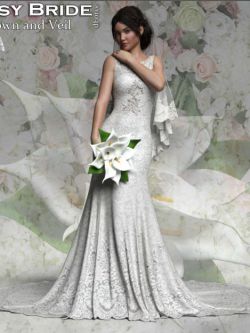 137247 服装 婚纱  RP dForce Fantasy Bride