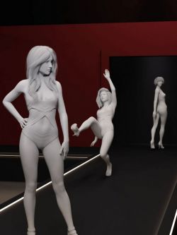 45755 姿态 Well Heeled Poses for Genesis 3 and 8 Female