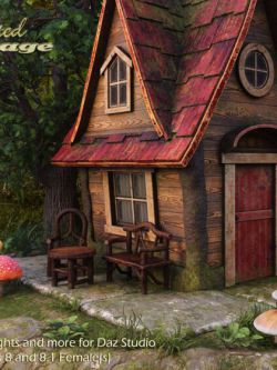 155542 魔法小屋 Enchanted Cottage for DazStudio