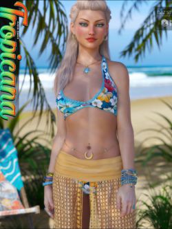 138593 服装 纹理  Tropicana for dForce Zoe Outfit G8F