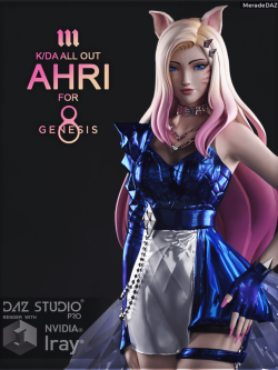 人物 Ahri KDA ALL OUT for Genesis 8 and 8.1 Female