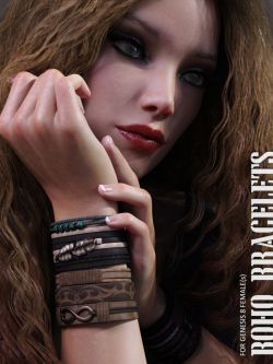 139490 首饰 Boho Bracelets for Genesis 8 Females