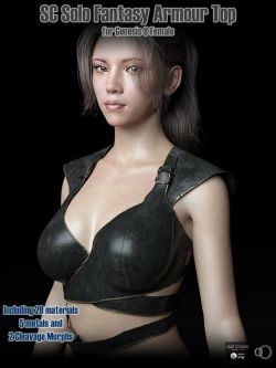 151493 服装 SC Solo Fantasy Armour Top 01 for Genesis 8 Female