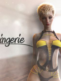 140477 服装 性感 Linen Lingerie for Genesis 8 Females