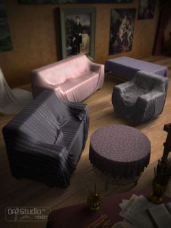 16651 道具 布艺沙发 Cloth Sofa Sets