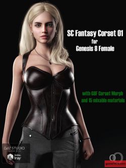 148273 服装 SC Solo Fantasy Corset 01 for Genesis 8 Femal