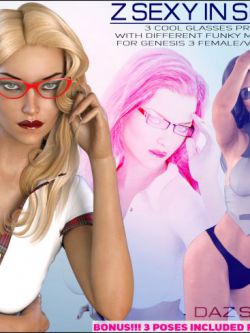 112908 首饰 眼镜和姿态 Z Sexy In Specs - Genesis 3 Female/Victoria 7