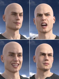 46557 表情 G8M Faces of a Man - Expressions for Michael 8