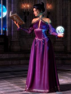86124 服装 魔法艺术 Magical Arts dForce Outfit for Genesis 8.1 Females