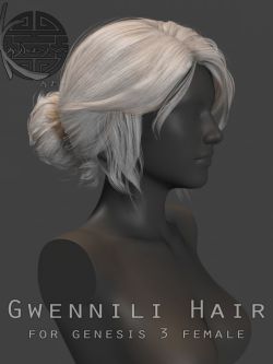 77151 头发 Gwennili Hair for Genesis 3 female by kayleyss