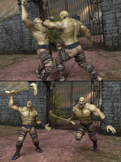 51081 兽人 姿态 Orc Battle Poses for Orc HD and Genesis 8 Male