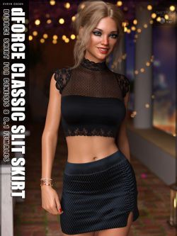 163040 服装 开衩半身裙 dForce Classic Slit Skirt G8G8.1F