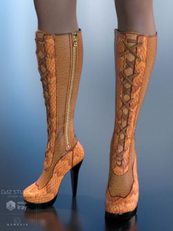 24427 服装 Tessa Boots for Genesis 3 Female