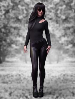 65225 服装 高领衫 X-Fashion Turtleneck Outfit for Genesis 8 Female(s)