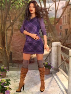 79776 服装  连衣裙和靴子 La Serenissima for Genesis 8 Female(s)