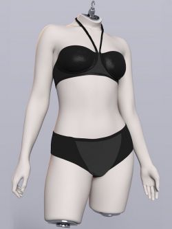 91361 服装 比基尼 dForce Leather Bikini for Genesis 9, 8.1 and 8 Female
