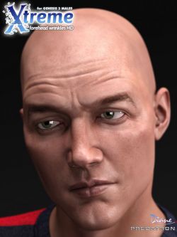 34629 人物 脸部皱纹 Xtreme Forehead Wrinkles HD for Genesis 3 Male(s)