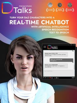 87146 工具 D-Talks! - Realtime Talking Chatbot for Daz Characters