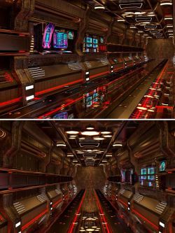 92687 场景 间谍科幻隧道 Spy Sci-Fi Tunnel