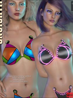 126910 服装 纳米比基尼纹理  Illusions for Nano Bikini Genesis 8 Females