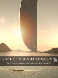 45729 场景 海洋山日落HDRI Epic Skydomes - Ocean Mountain Sunset HDRI
