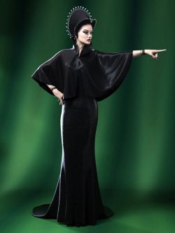93552 服装 高雅 Minimalist Evening Dress for Genesis 9 Female