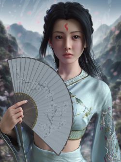 97964 人物 Vo Xiao Mei Character and Hair for Genesis 9