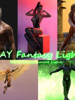 120017 HDRI背景 IRAY Fantasy Lights for DAZ Studio