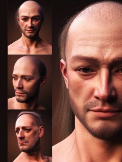 93601 头发 M3D Balding Hair Styles for Genesis 9