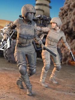 86093 服装 突击士兵  Assault Soldier Outfit for Genesis 8.1 Females