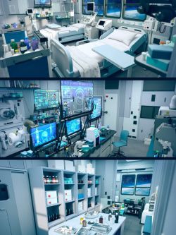 89296 科幻海洋医院捆绑包 Sci-Fi Marine Hospital Bundle