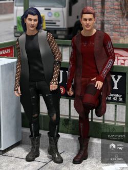 49537 服装纹理 dForce Grunge Outfit Textures