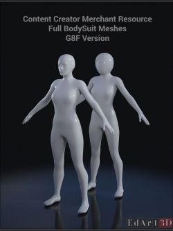 128477 工具 内容创建者 Full Body Suit Meshes for G8F - Content Creator MR
