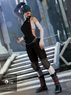 33907 服装 Sci-fi Saboteur Outfit for Genesis 3 Female(s)