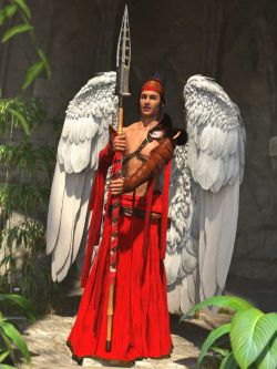 86780 服装 天使战士 dForce Angeloi Outfit for Genesis 8 and 8.1 Males A...