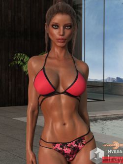 120241 服装纹理 VERSUS - Ozone Bikini for Genesis 3 Female